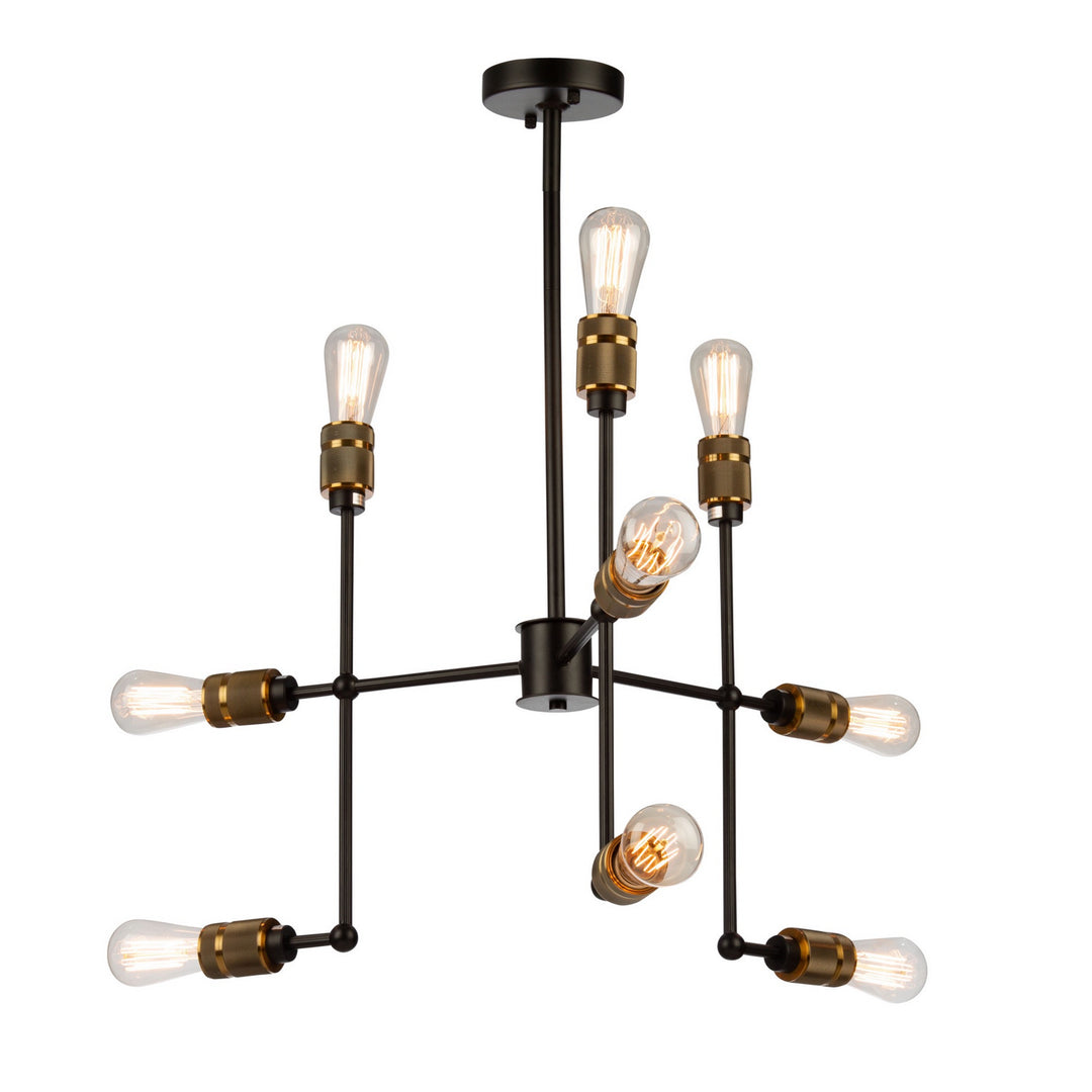 Artcraft Jersey AC10589VB Chandelier Light - Vintage Brass