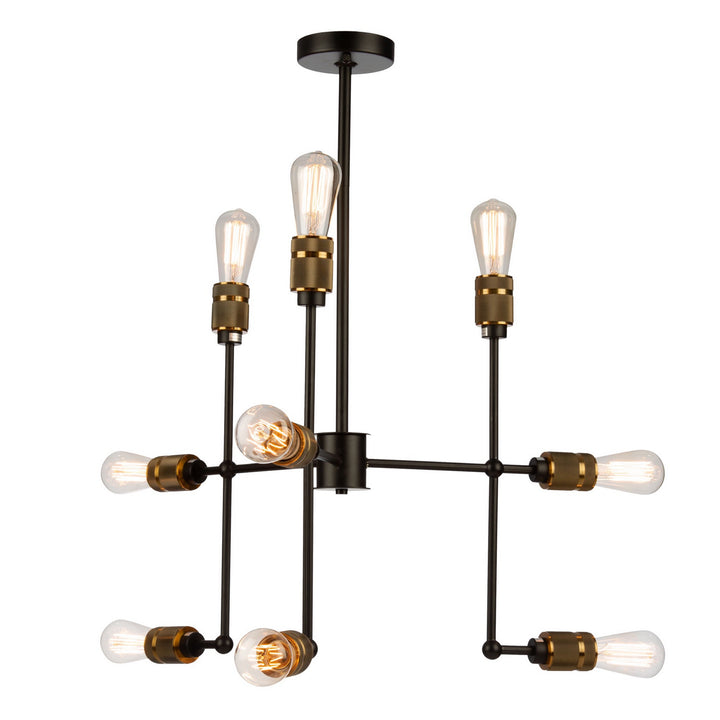 Artcraft Jersey AC10589VB Chandelier Light - Vintage Brass