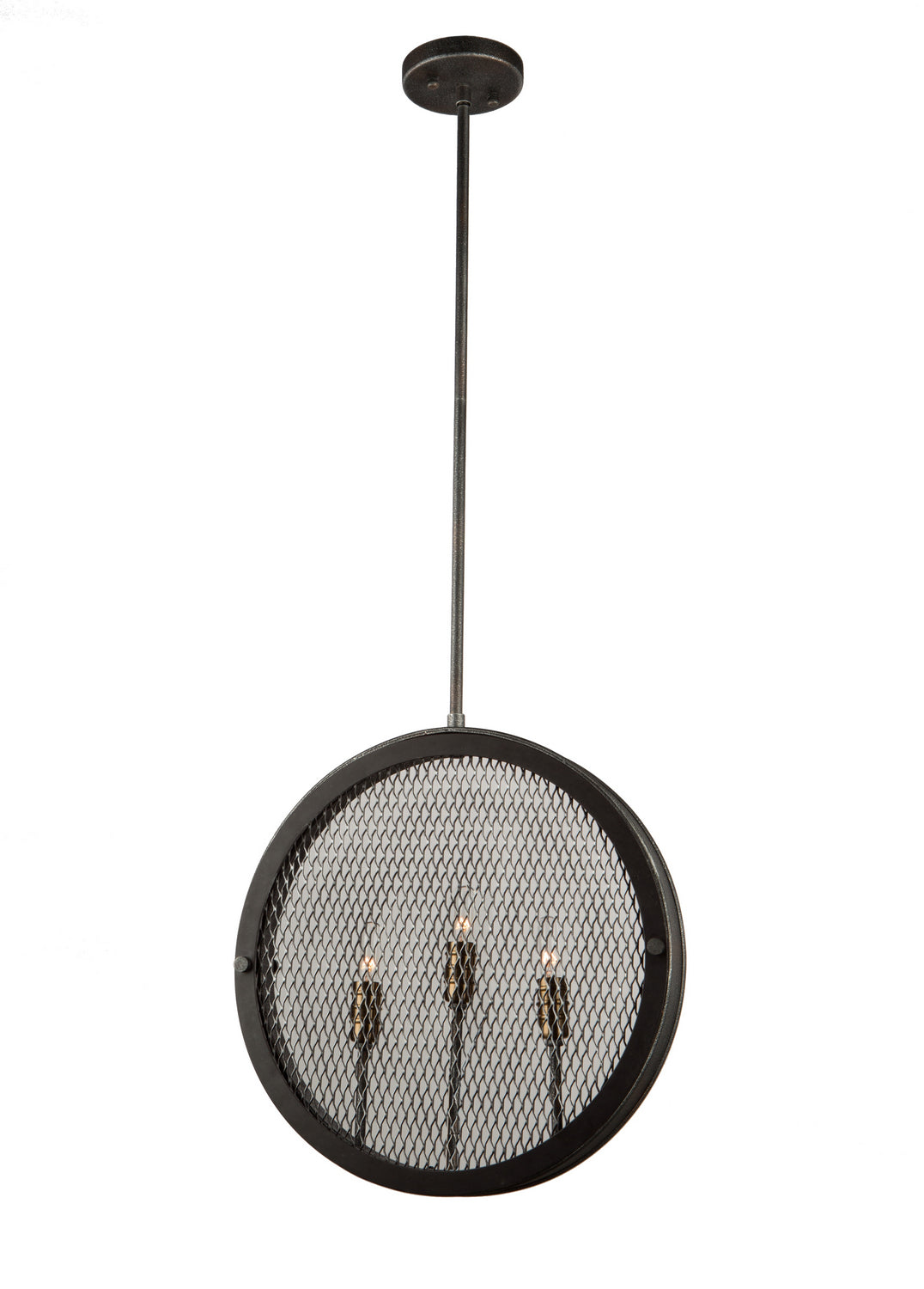 Artcraft Riverside AC10831GB Pendant Light - Granite Black/Vintage Brass