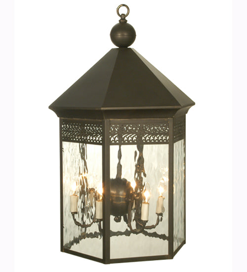 Meyda Tiffany Lighting 72042 Thornhedge Six Light Pendant Outdoor Bronze / Dark