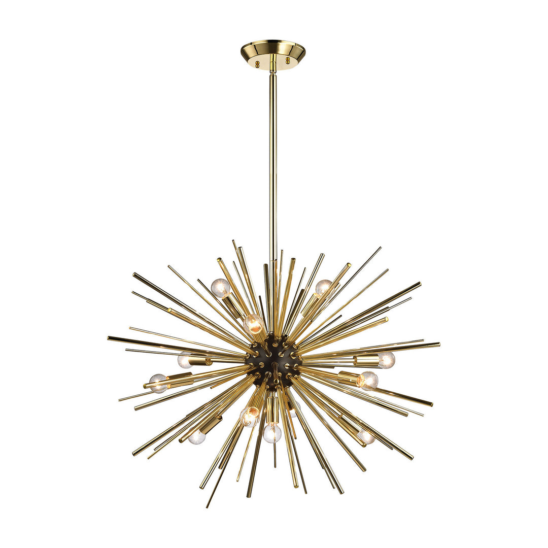 Elk Starburst 1140-025 Pendant Light - Polished Gold