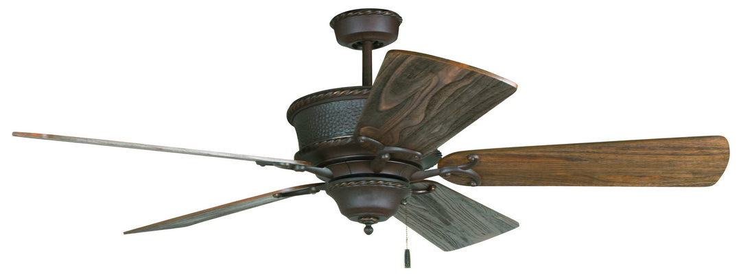 Craftmade Riata K11248 Ceiling Fan 54 - Aged Bronze Textured, Rustic Dark Oak/