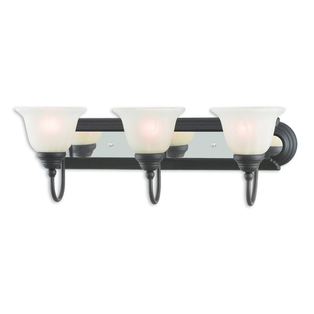 Livex Belmont 1003-75 Bath Vanity Light 24 in. wide - Bronze & Chrome