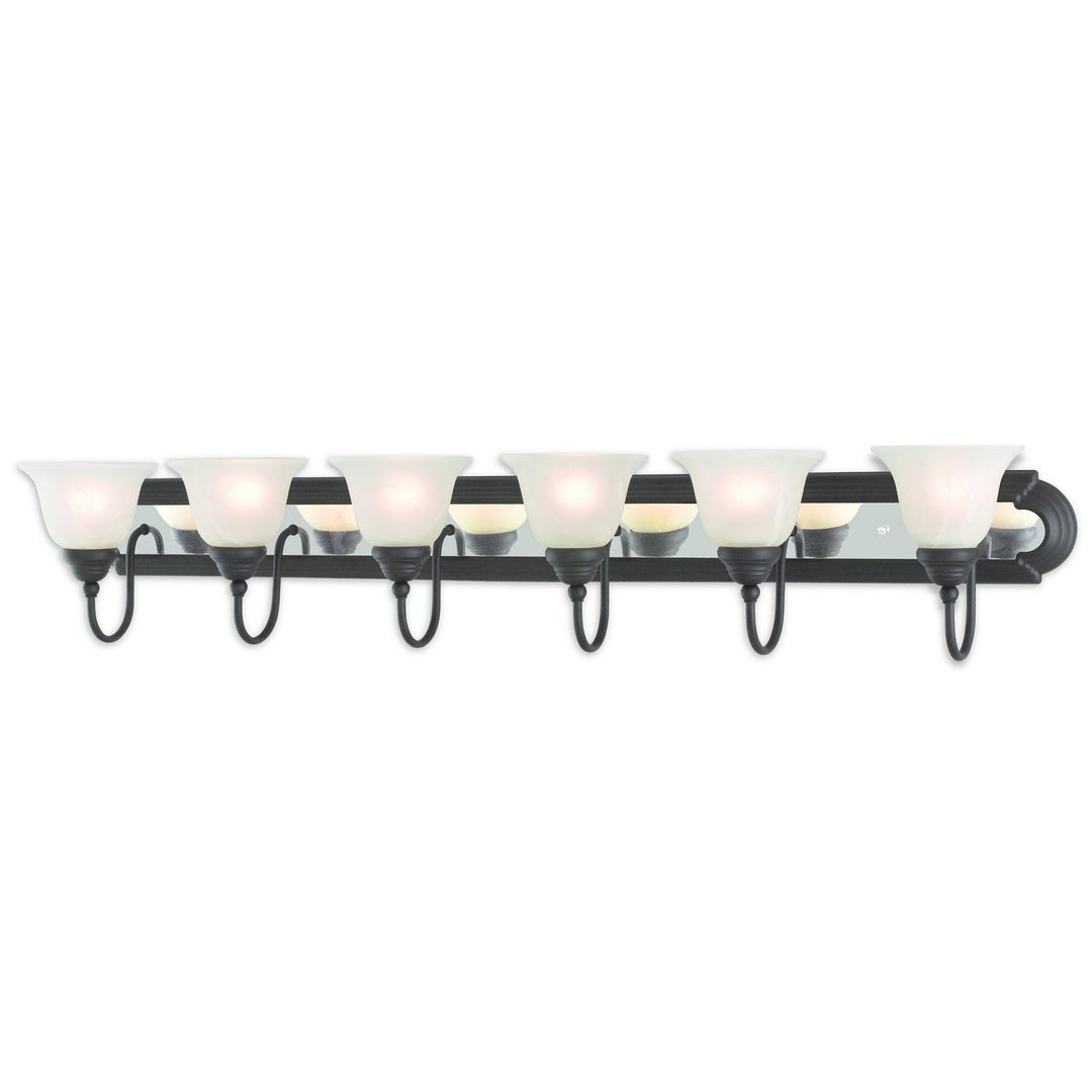 Livex Belmont 1006-75 Bath Vanity Light 48 in. wide - Bronze & Chrome