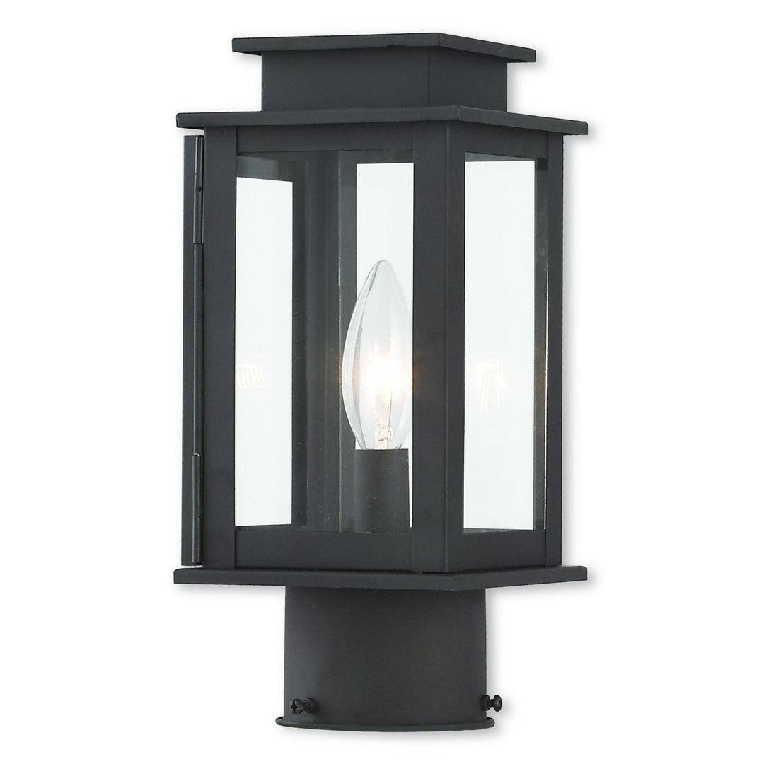 Livex Lighting 20201-07  Princeton Outdoor Bronze W/ Polished Chrome Stainless Steel