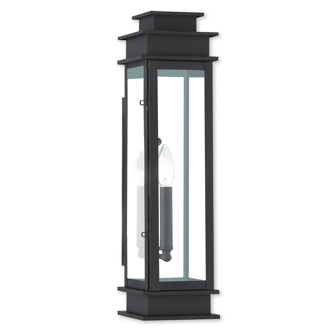 Livex Lighting 20207-07  Princeton Outdoor Bronze W/ Polished Chrome Stainless Steel