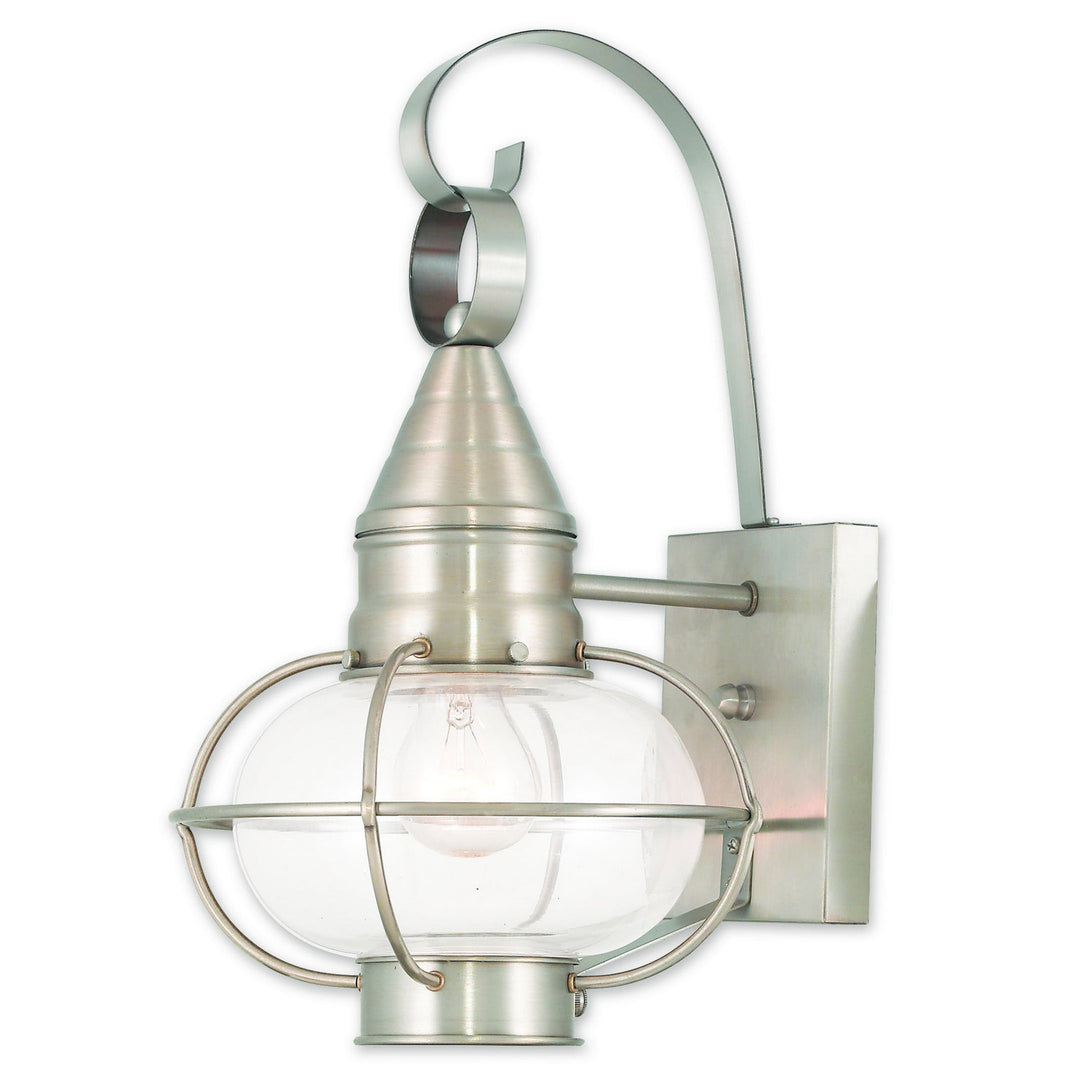 Livex Lighting 26901-91  Newburyport Outdoor Brushed Nickel