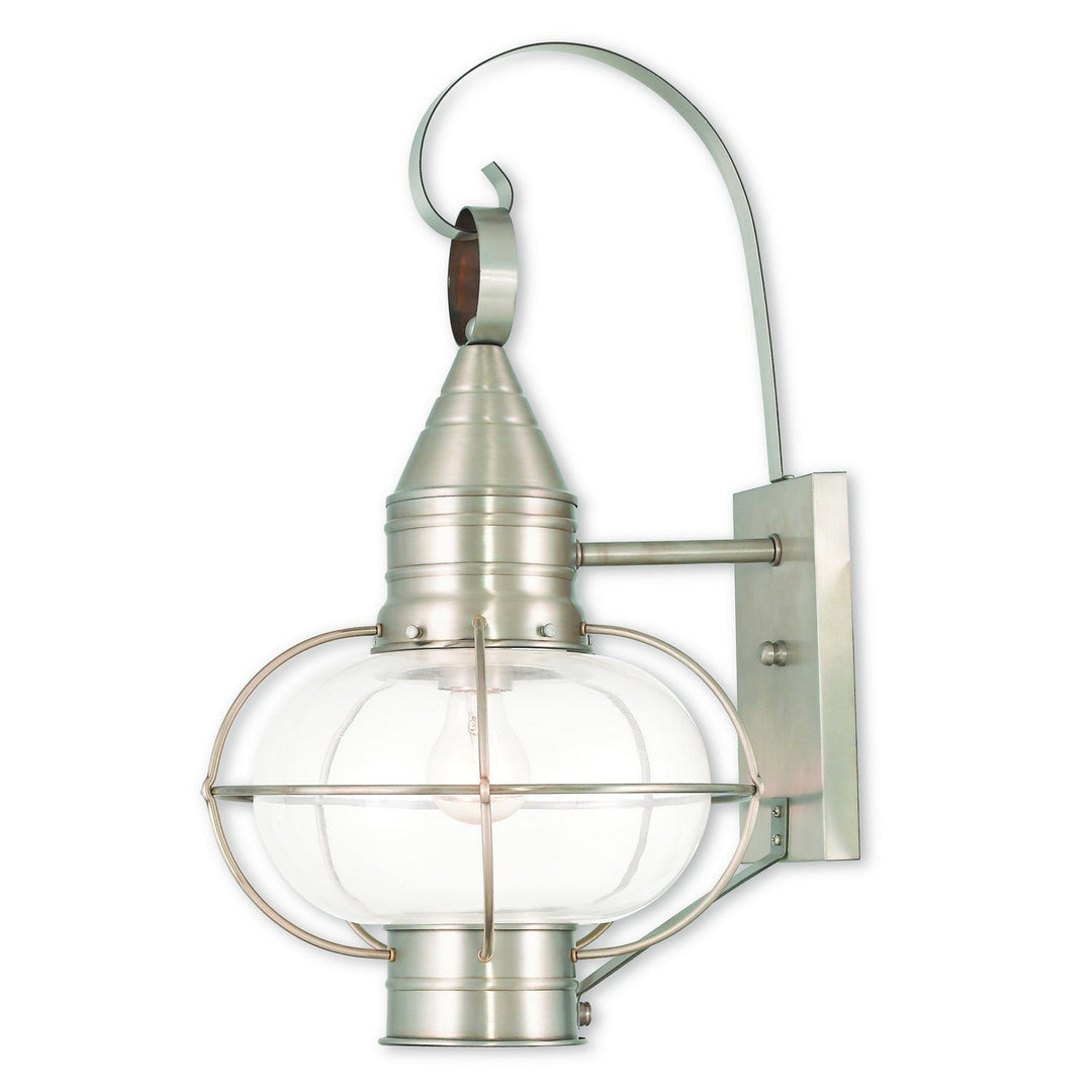 Livex Lighting 26904-91  Newburyport Outdoor Brushed Nickel
