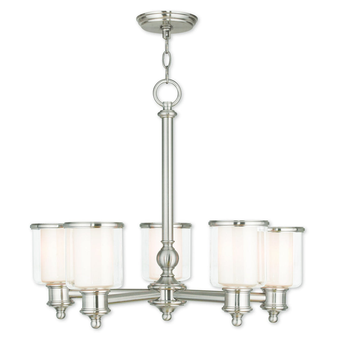 Livex Middlebush 40205-91 Chandelier Light - Brushed Nickel