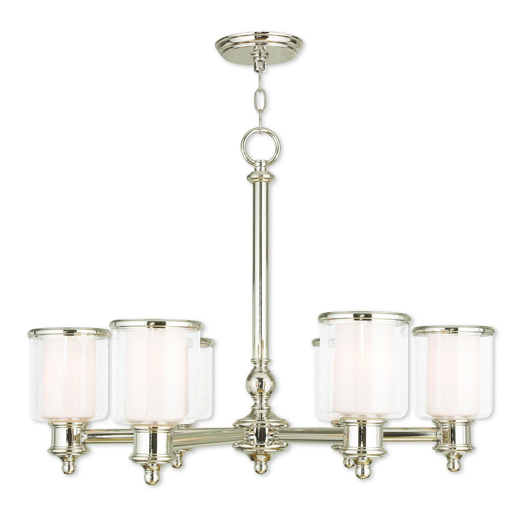 Livex Middlebush 40206-35 Chandelier Light - Polished Nickel