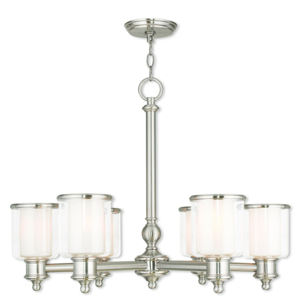 Livex Middlebush 40206-91 Chandelier Light - Brushed Nickel