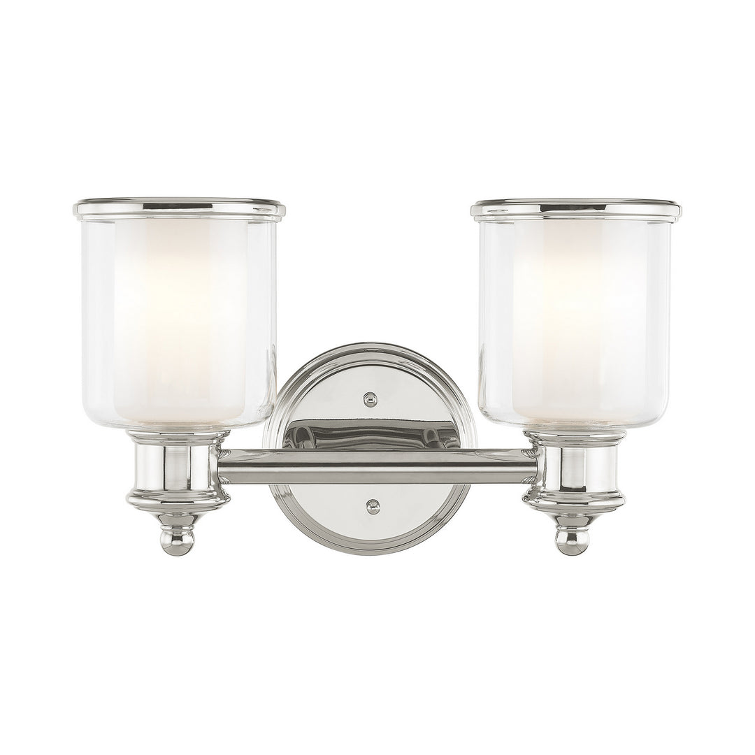 Livex Middlebush 40212-35 Bath Vanity Light 15 in. wide - Polished Nickel