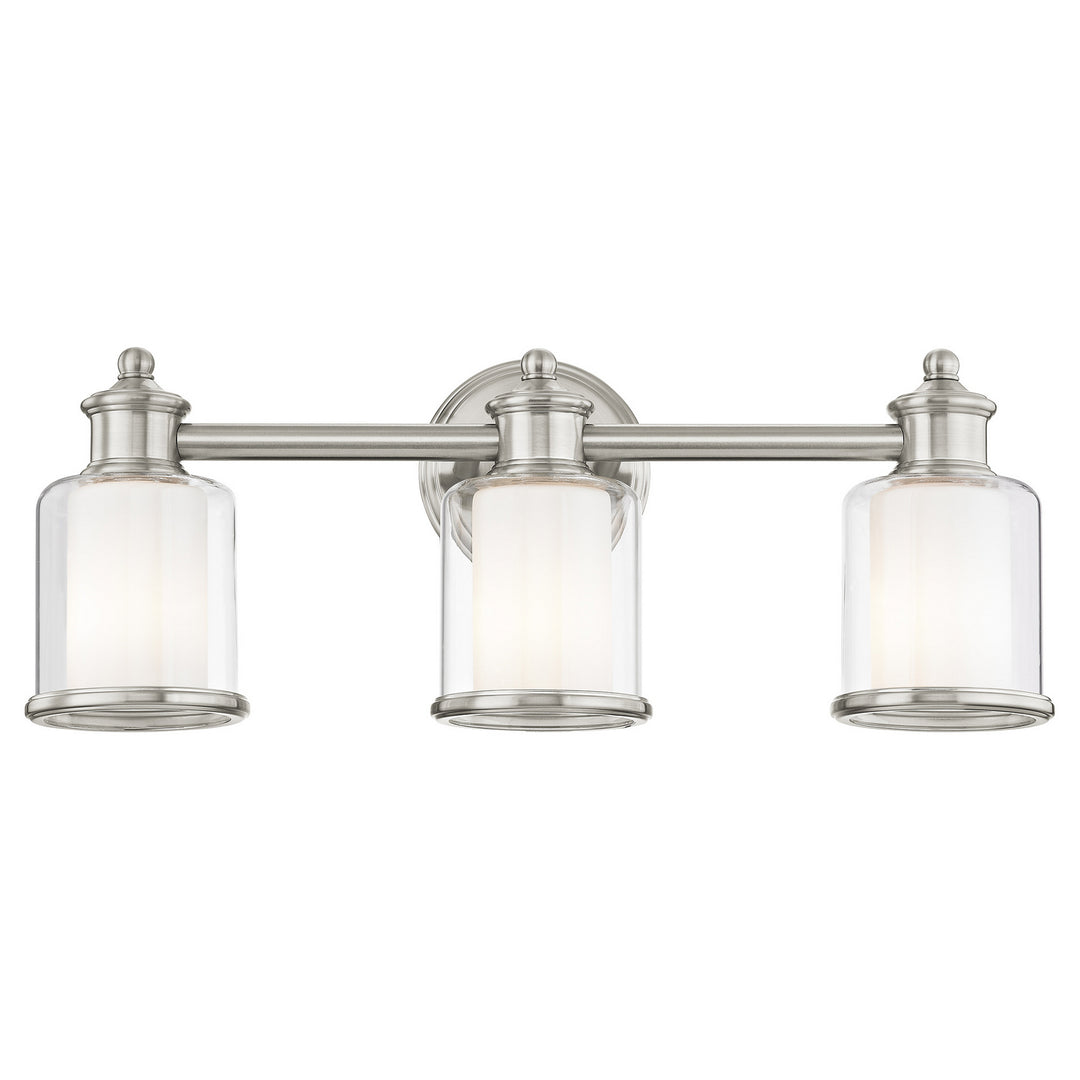 Livex Middlebush 40213-91 Bath Vanity Light 24 in. wide - Brushed Nickel