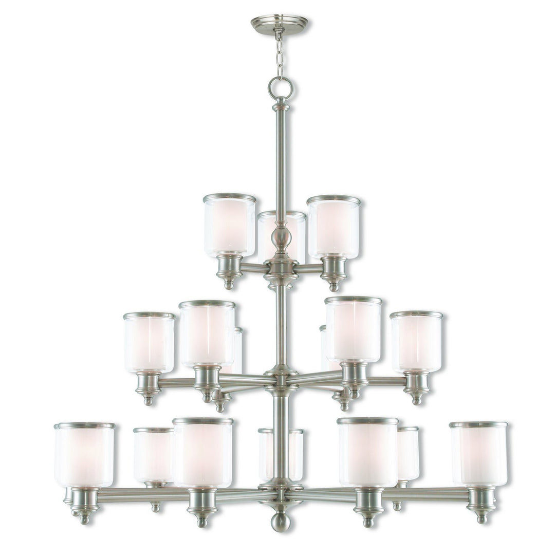 Livex Middlebush 40219-91 Chandelier Light - Brushed Nickel