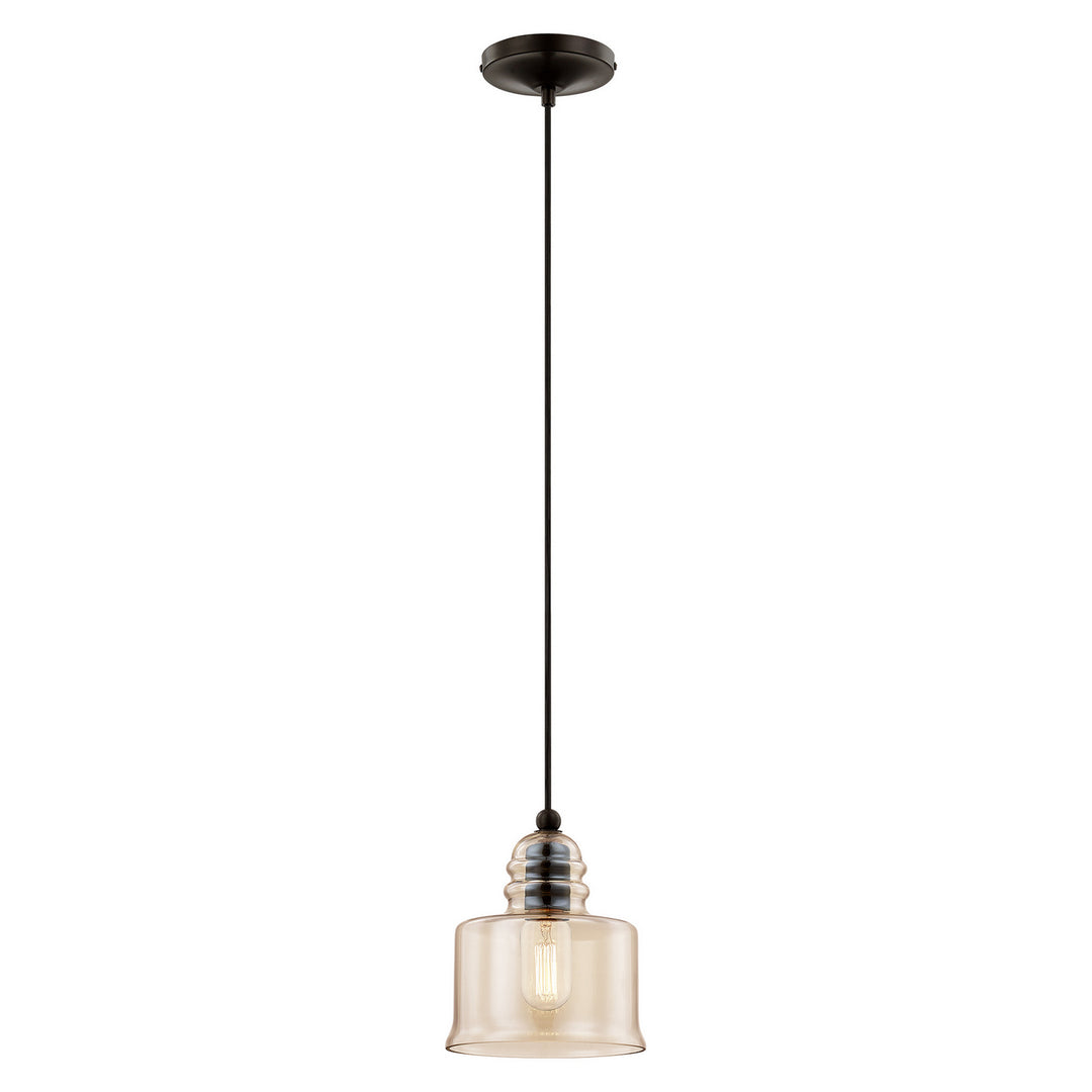 Livex Hand Blown Art Glass Mini Pendants 40630-92 Pendant Light - English Bronze