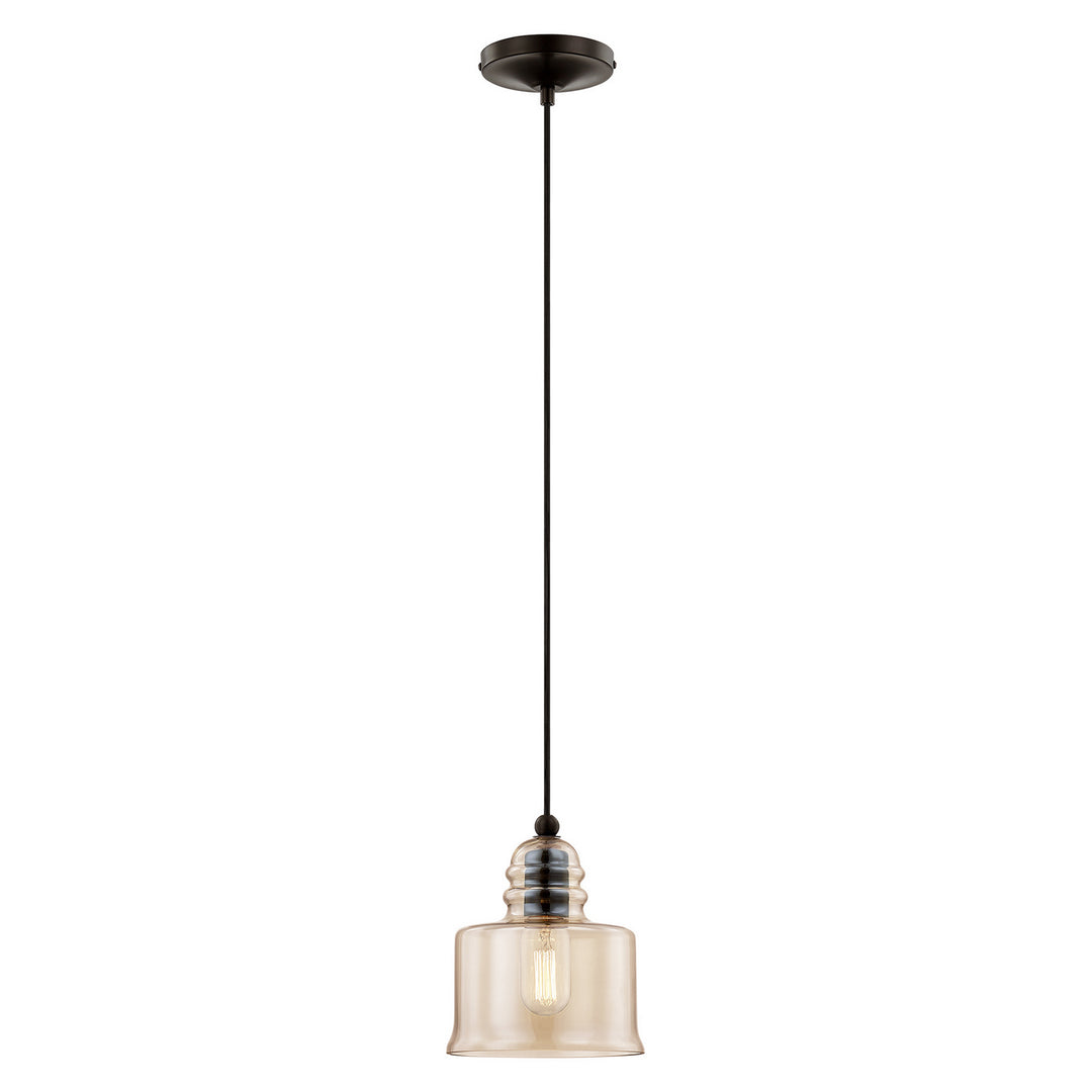 Livex Hand Blown Art Glass Mini Pendants 40630-92 Pendant Light - English Bronze