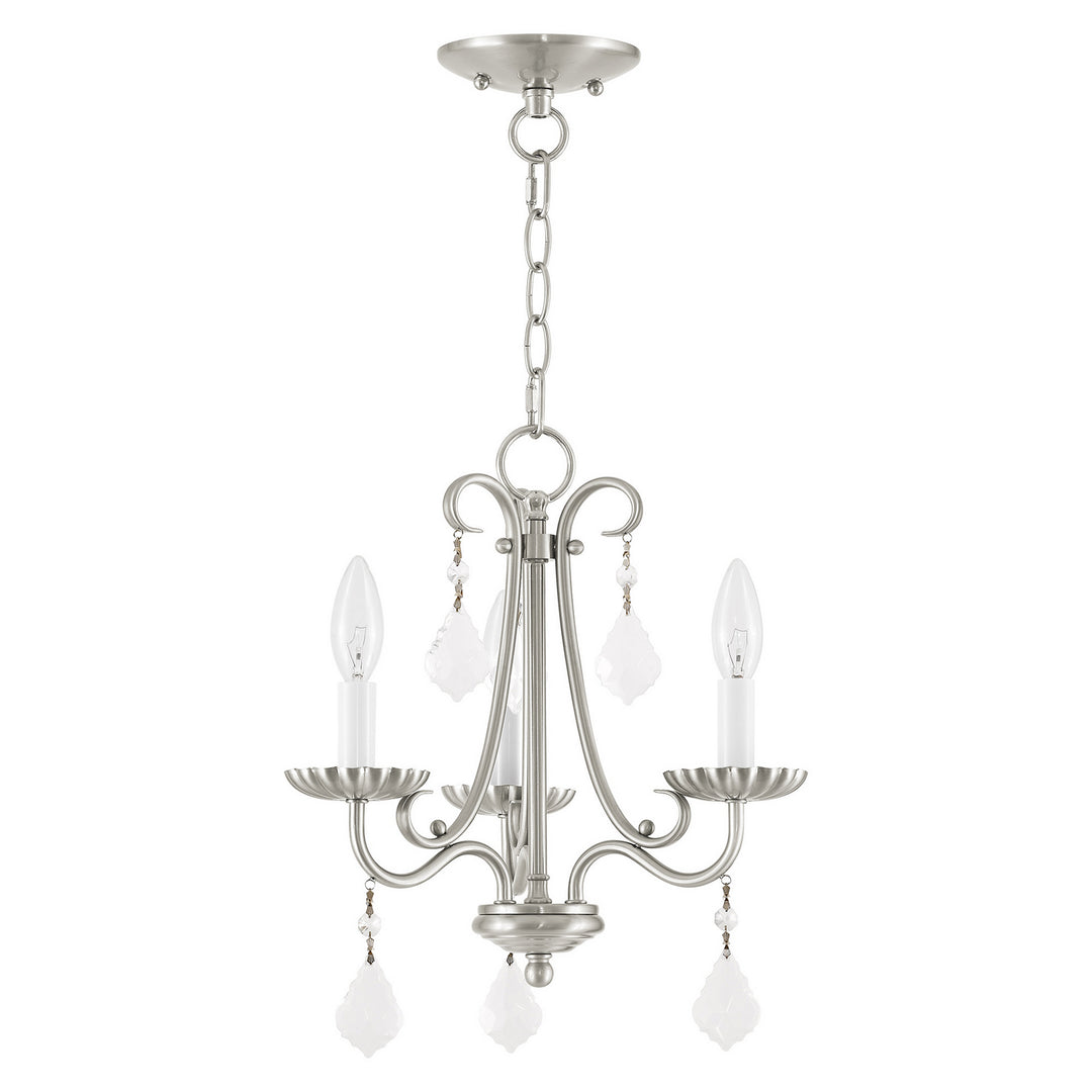 Livex Callisto 40773-91 Chandelier Light - Brushed Nickel