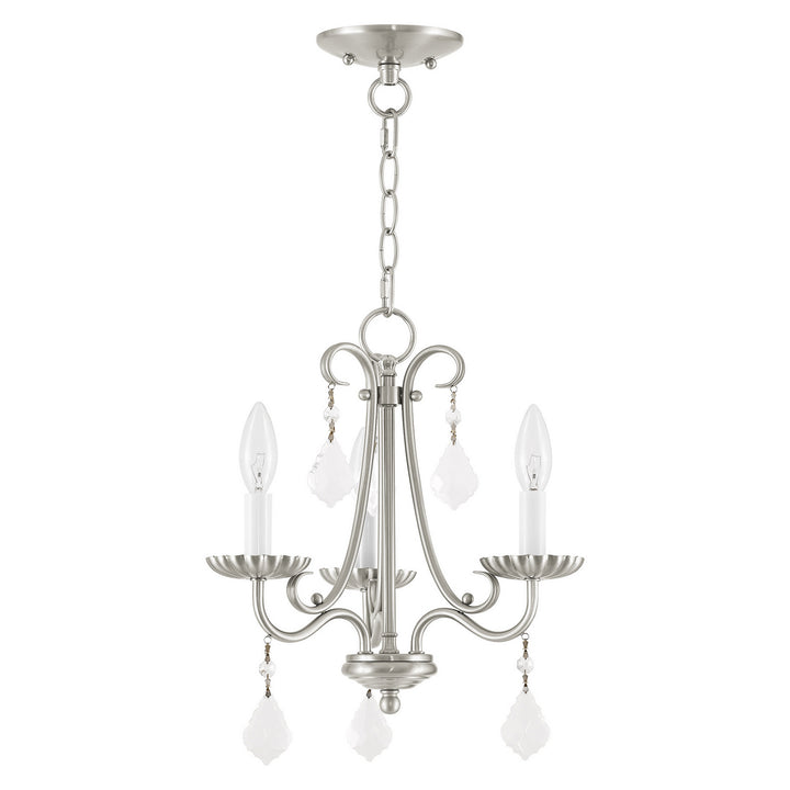 Livex Callisto 40773-91 Chandelier Light - Brushed Nickel