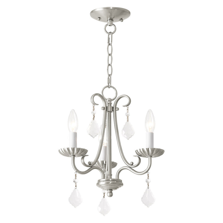 Livex Callisto 40773-91 Chandelier Light - Brushed Nickel
