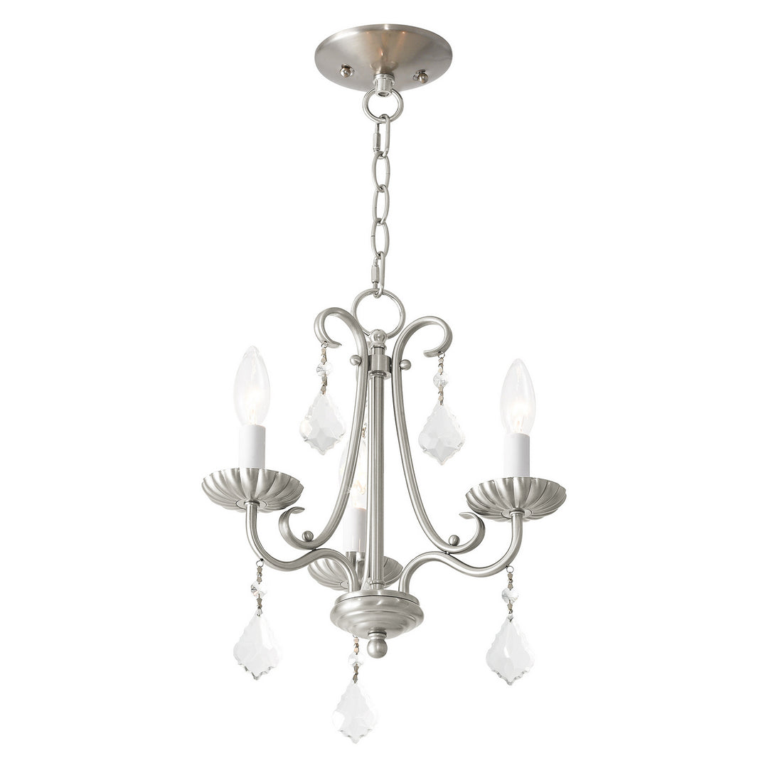 Livex Callisto 40773-91 Chandelier Light - Brushed Nickel
