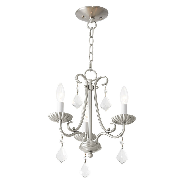 Livex Callisto 40773-91 Chandelier Light - Brushed Nickel