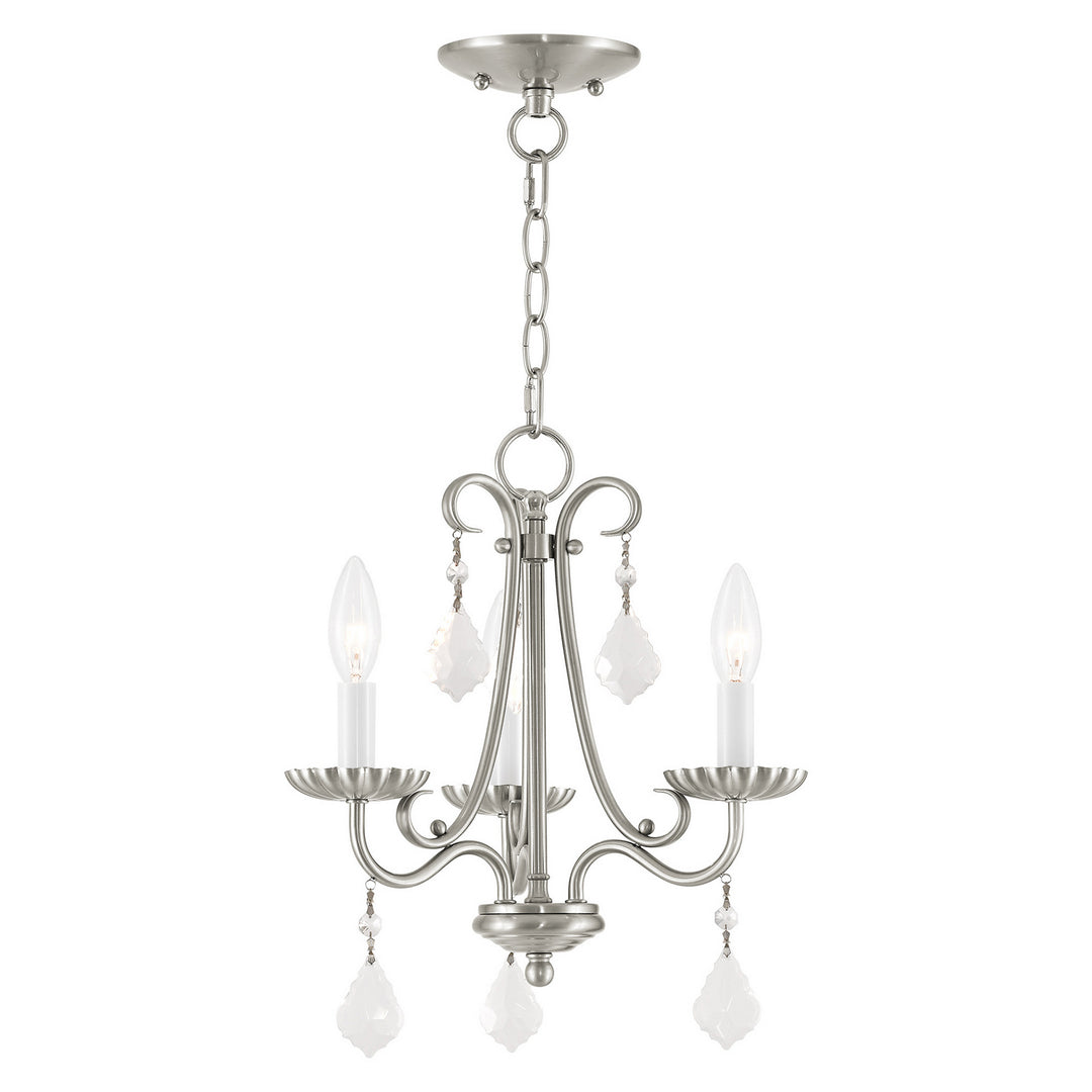 Livex Callisto 40773-91 Chandelier Light - Brushed Nickel