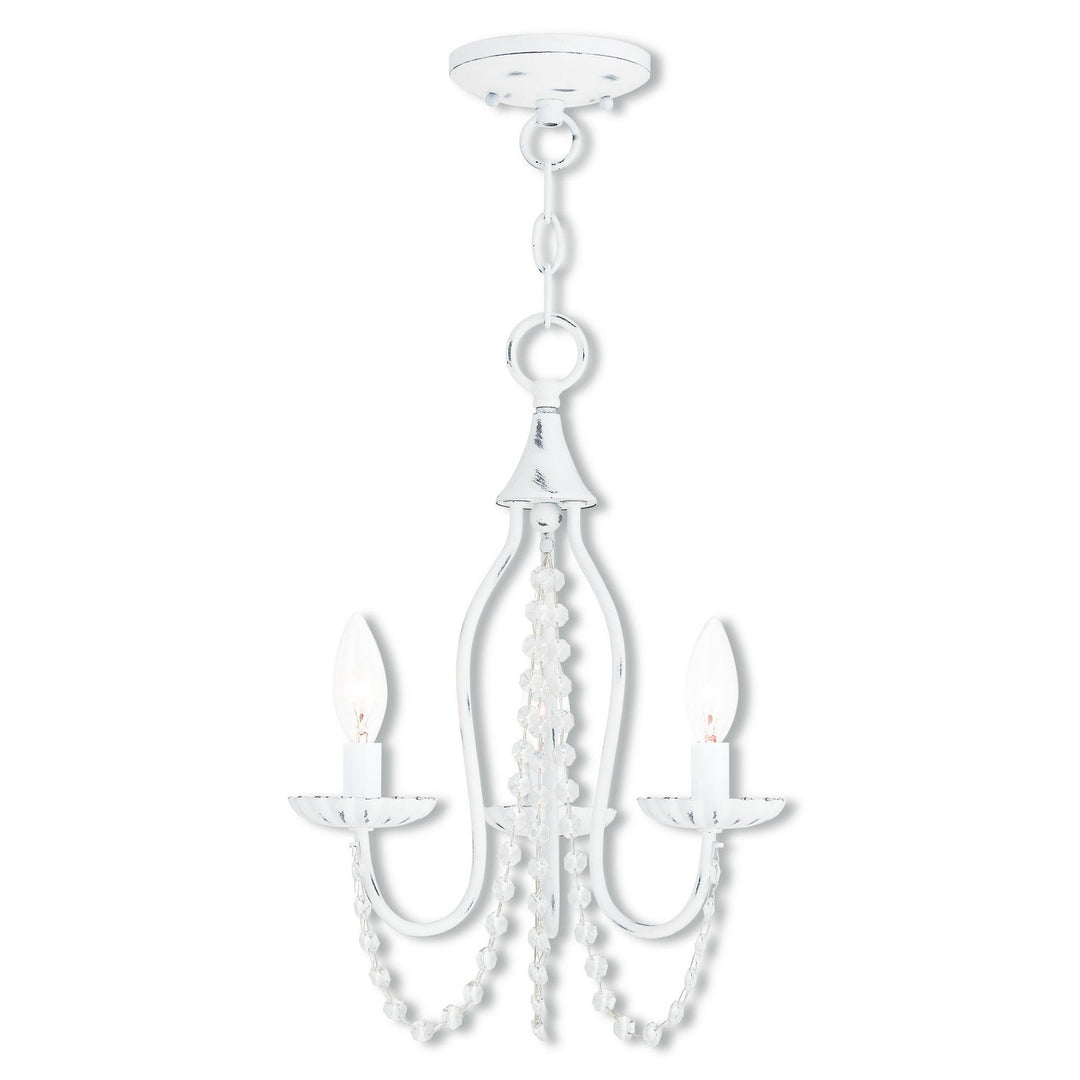 Livex Alessia 40793-60 Chandelier Light - Antique White