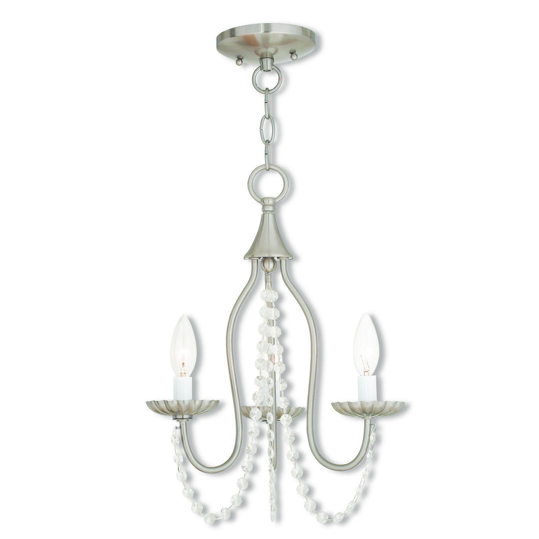 Livex Alessia 40793-91 Chandelier Light - Brushed Nickel