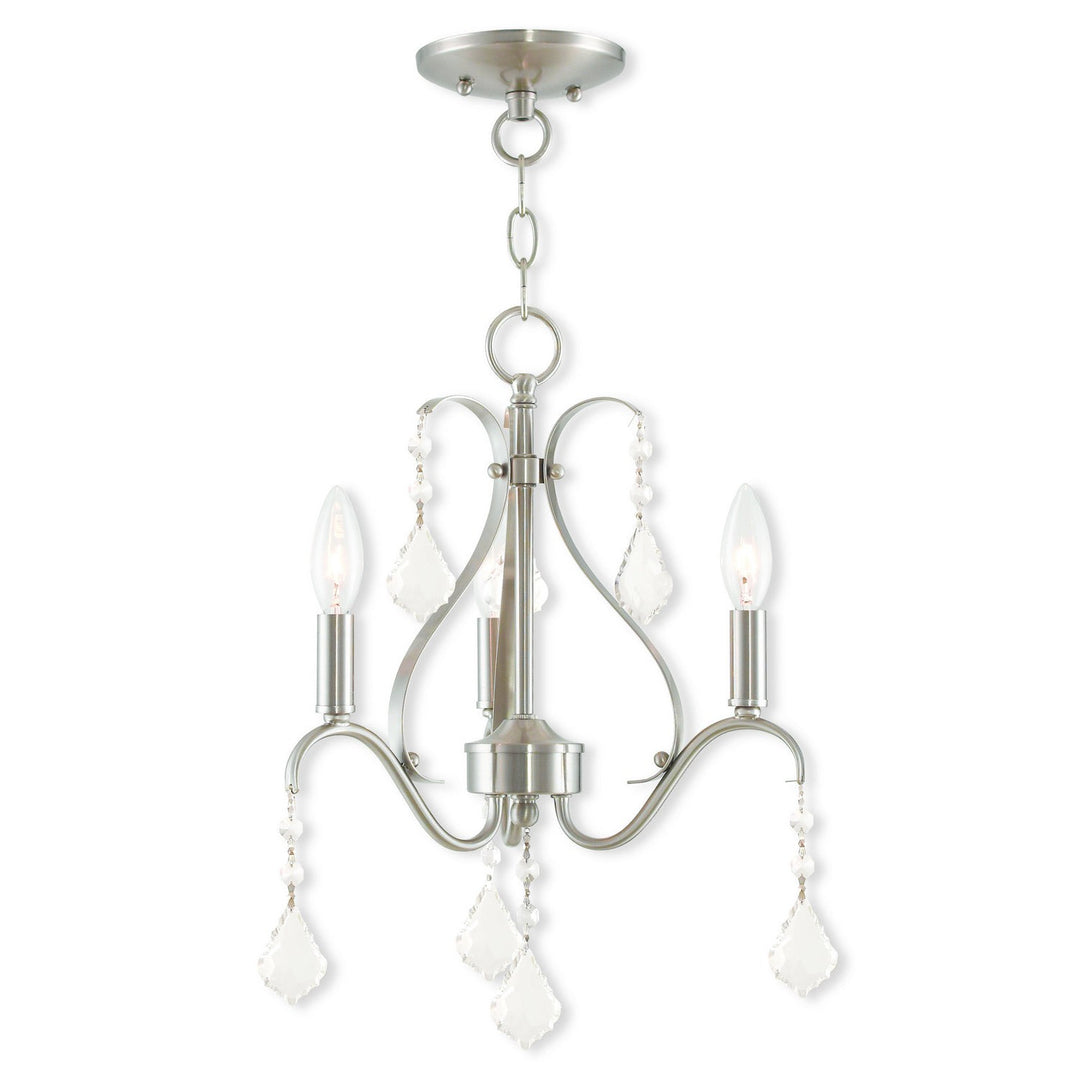 Livex Caterina 40843-91 Chandelier Light - Brushed Nickel