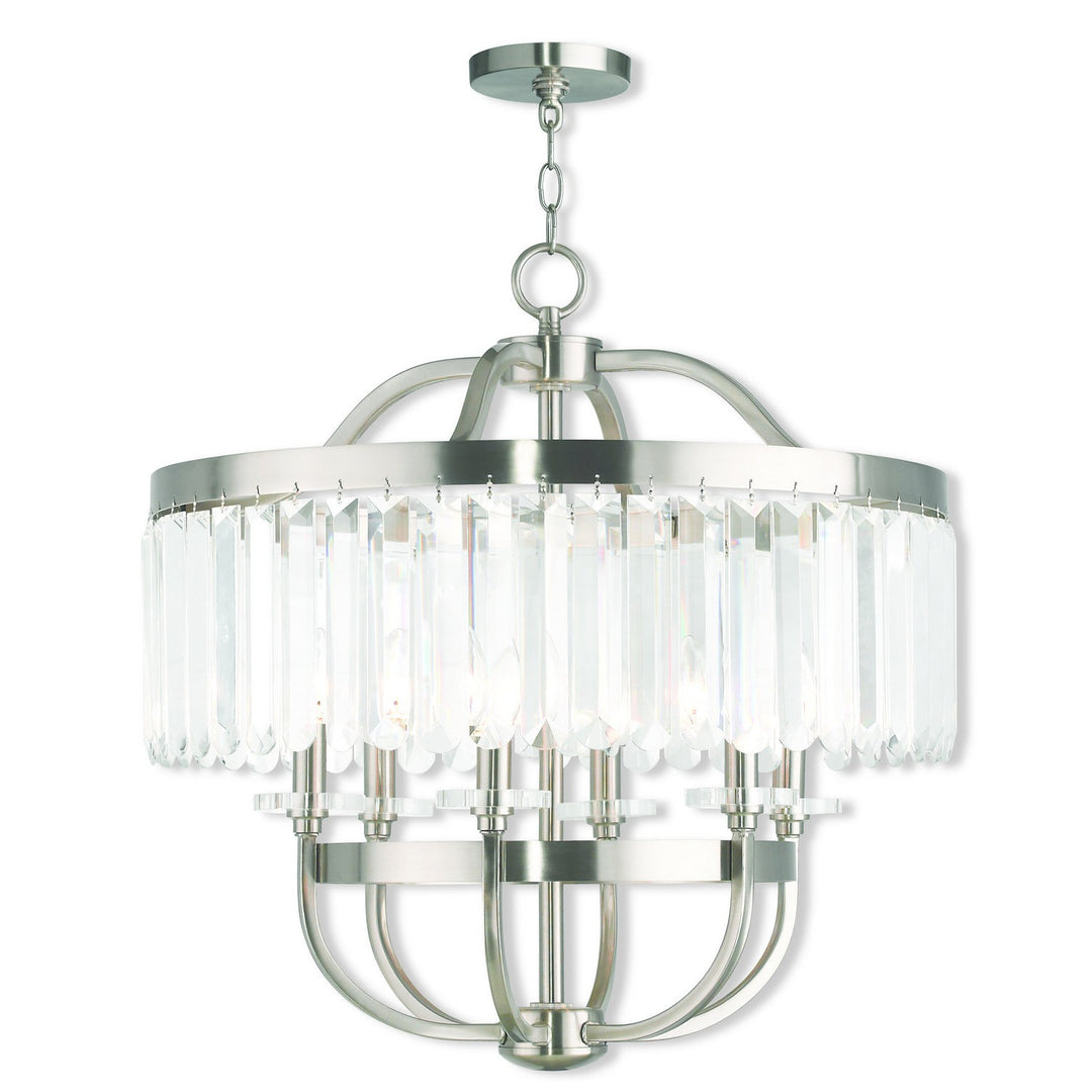 Livex Ashton 50546-91 Chandelier Light - Brushed Nickel