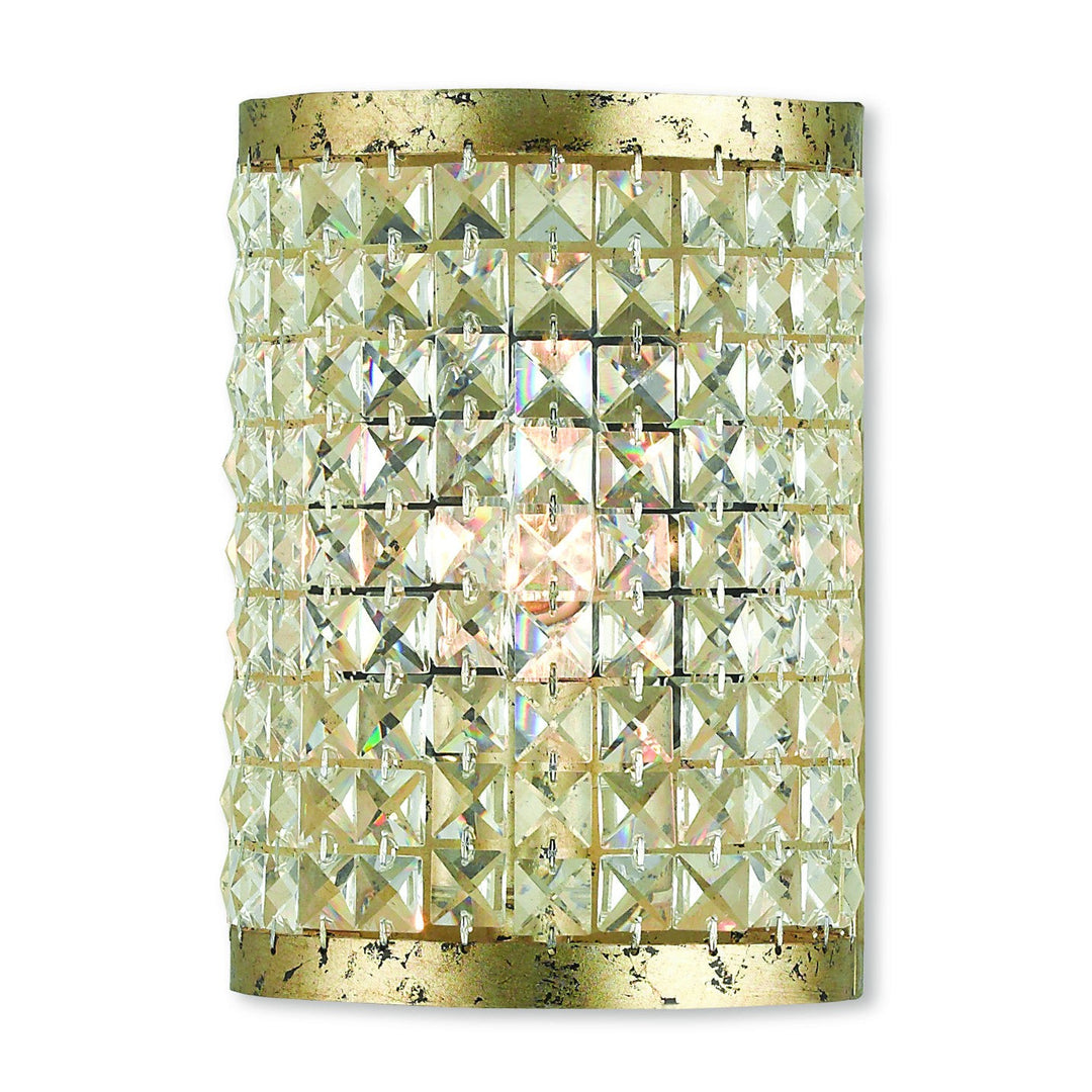 Livex Grammercy 50571-28 Wall Sconce Light - Hand Applied Winter Gold