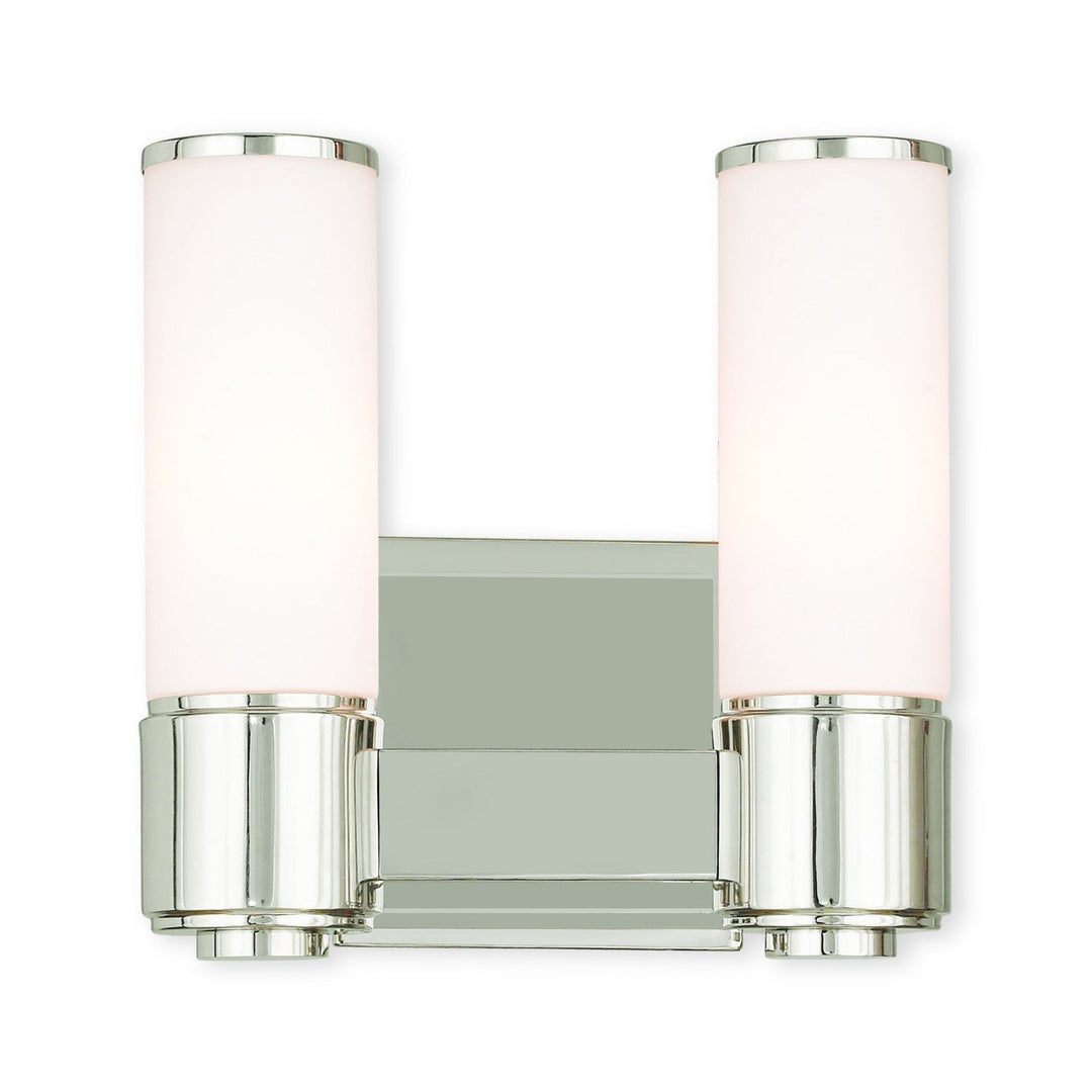 Livex Weston 52102-35 Wall Sconce Light - Polished Nickel