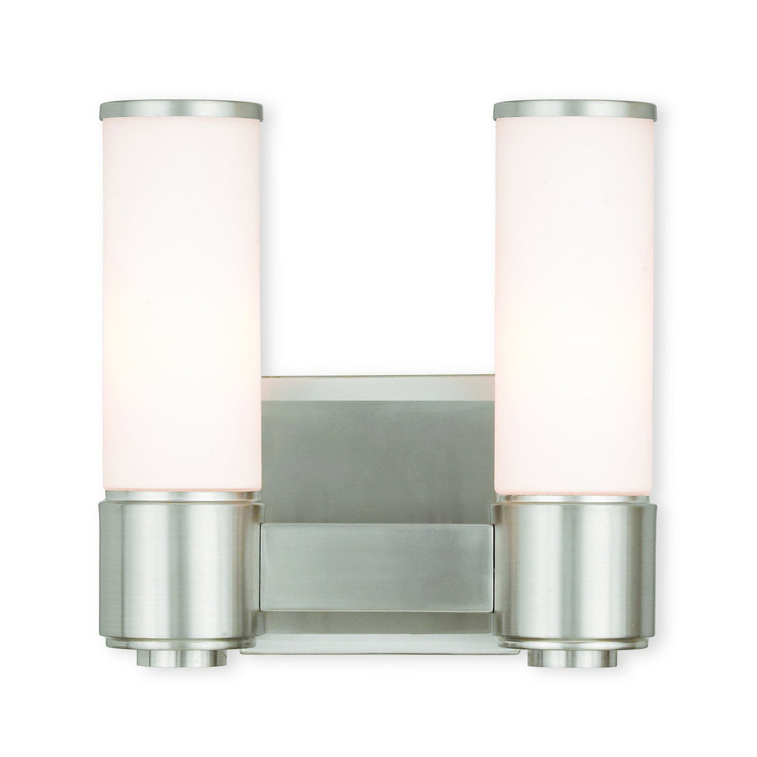 Livex Weston 52102-91 Wall Sconce Light - Brushed Nickel
