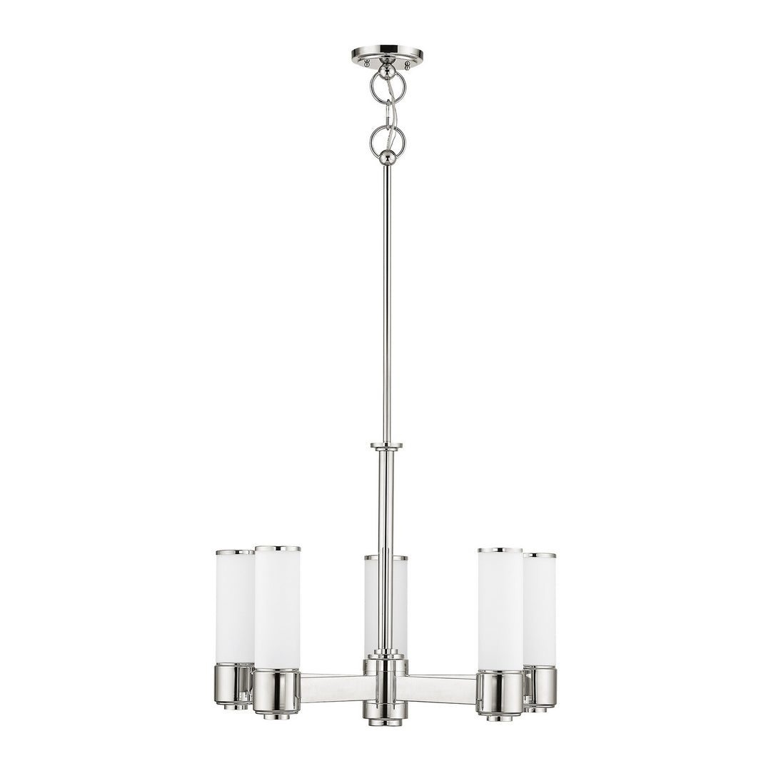Livex Weston 52105-35 Chandelier Light - Polished Nickel