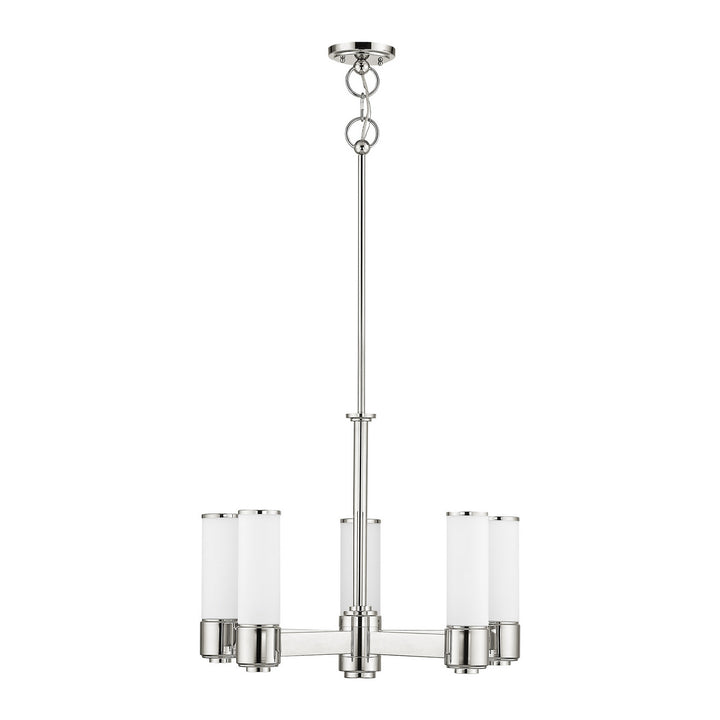 Livex Weston 52105-35 Chandelier Light - Polished Nickel