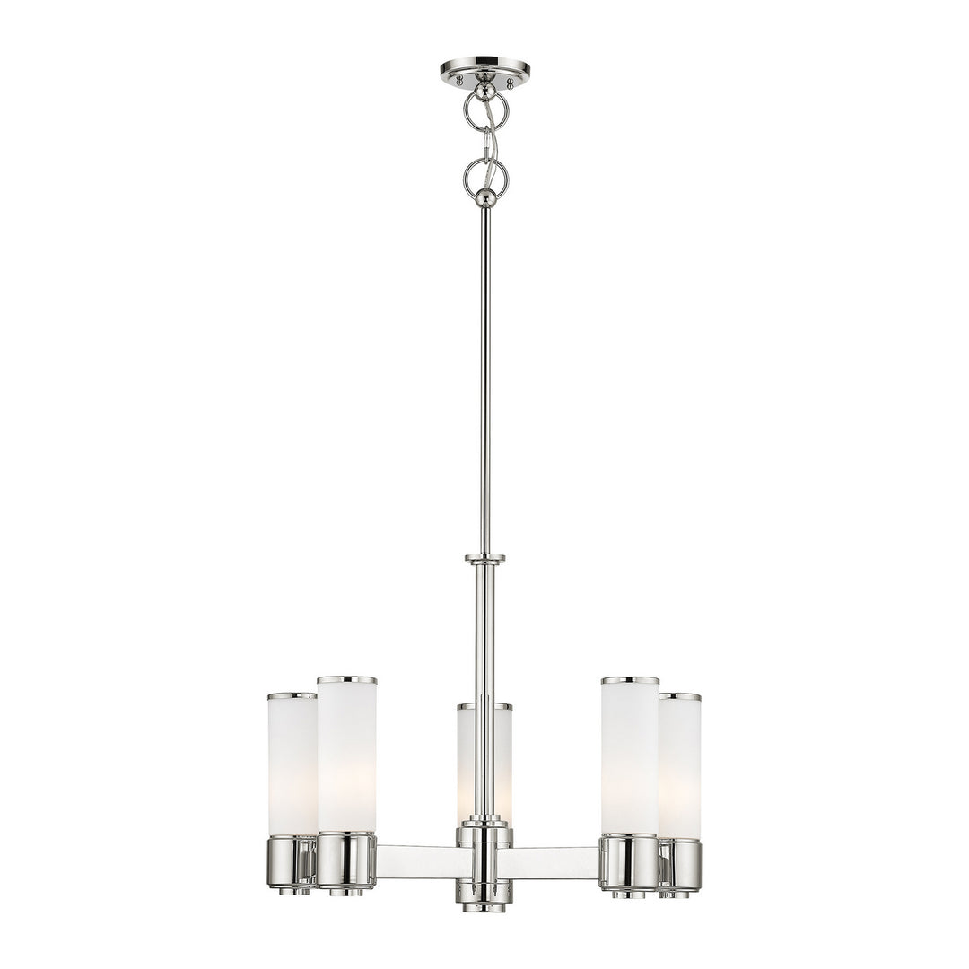 Livex Weston 52105-35 Chandelier Light - Polished Nickel