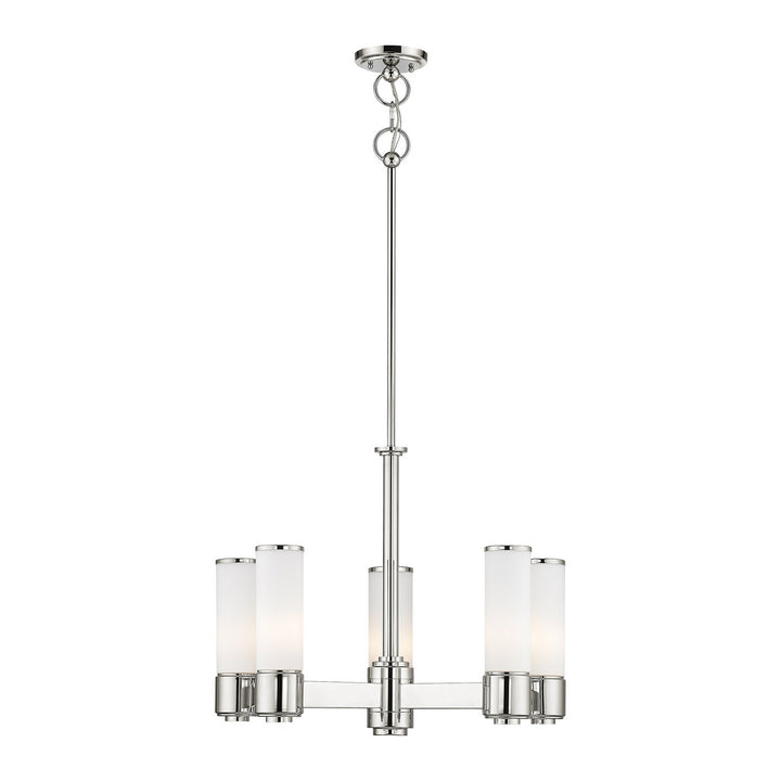 Livex Weston 52105-35 Chandelier Light - Polished Nickel