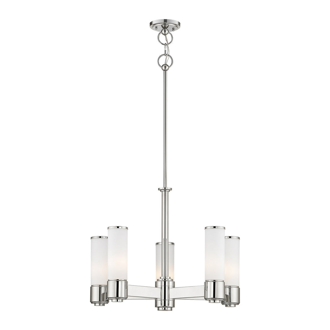 Livex Weston 52105-35 Chandelier Light - Polished Nickel