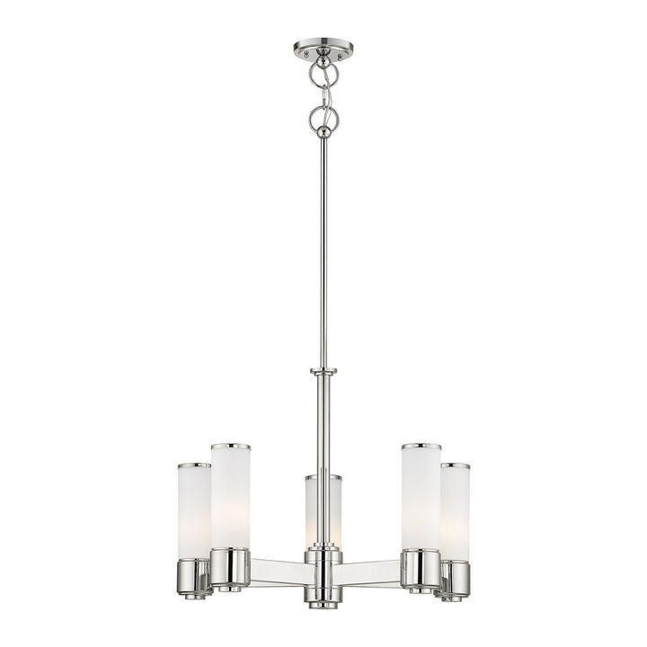 Livex Weston 52105-35 Chandelier Light - Polished Nickel