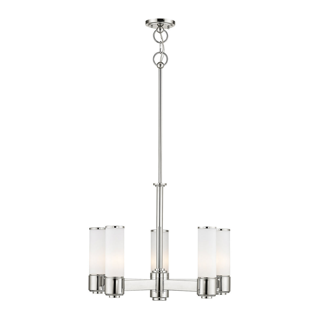 Livex Weston 52105-35 Chandelier Light - Polished Nickel