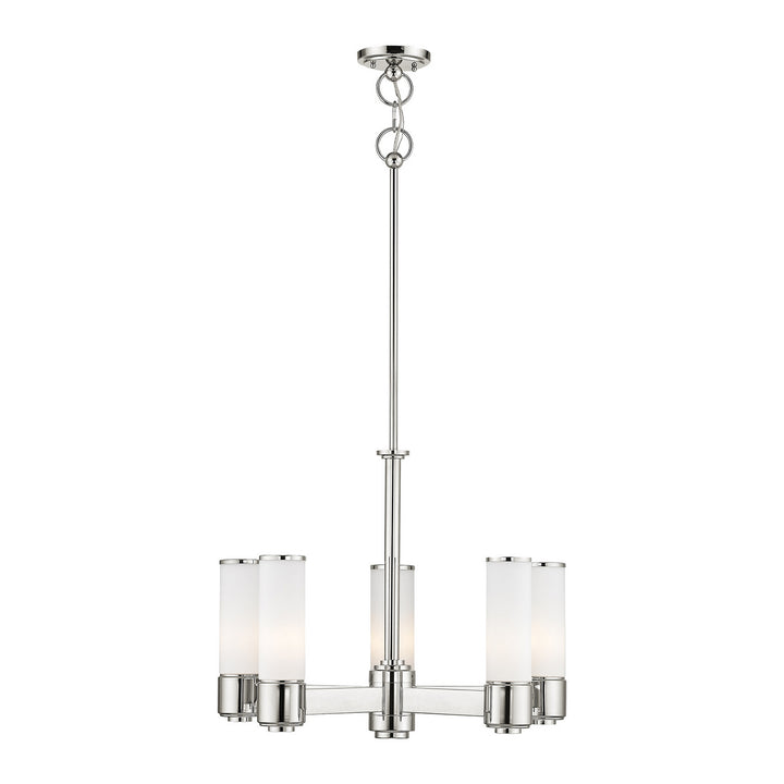 Livex Weston 52105-35 Chandelier Light - Polished Nickel
