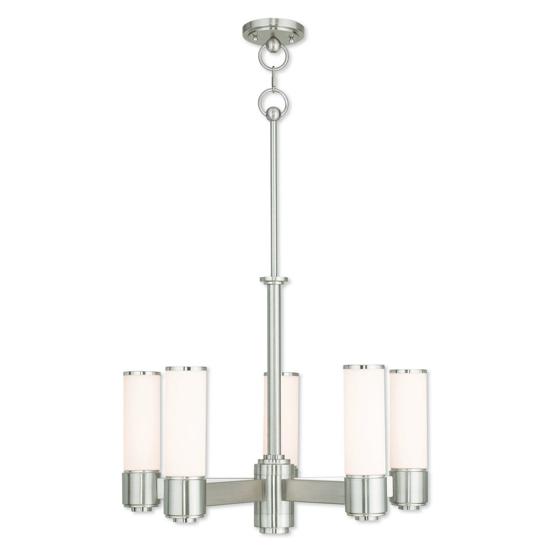 Livex Weston 52105-91 Chandelier Light - Brushed Nickel