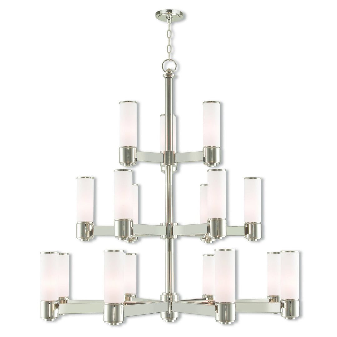 Livex Weston 52119-35 Chandelier Light - Polished Nickel