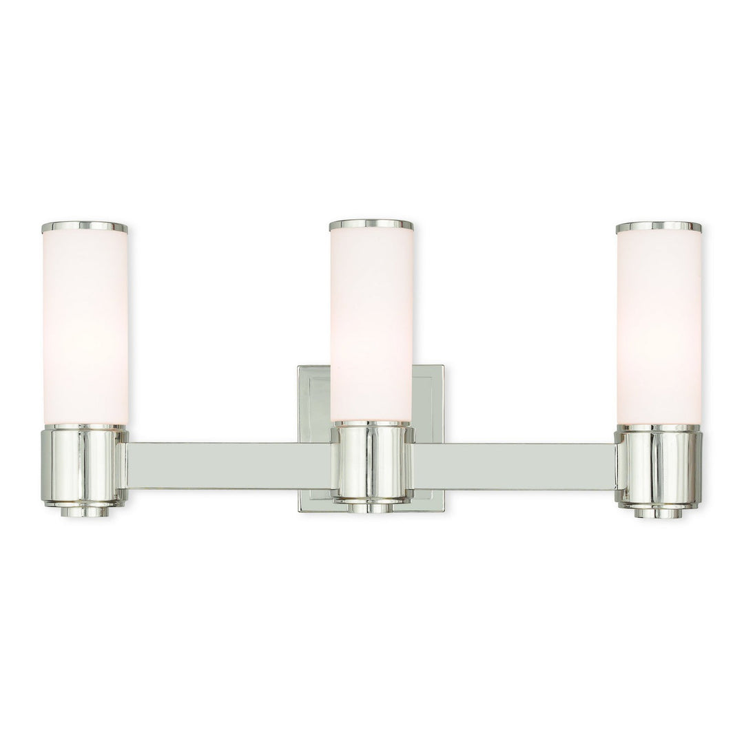 Livex Weston 52123-35 Bath Vanity Light 22 in. wide - Polished Nickel