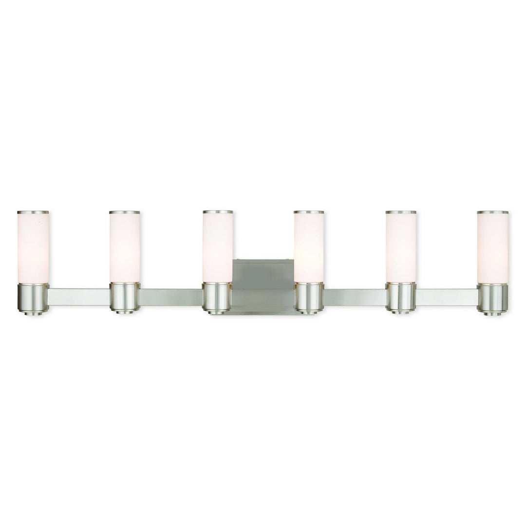 Livex Weston 52126-91 Bath Vanity Light 46 in. wide - Brushed Nickel