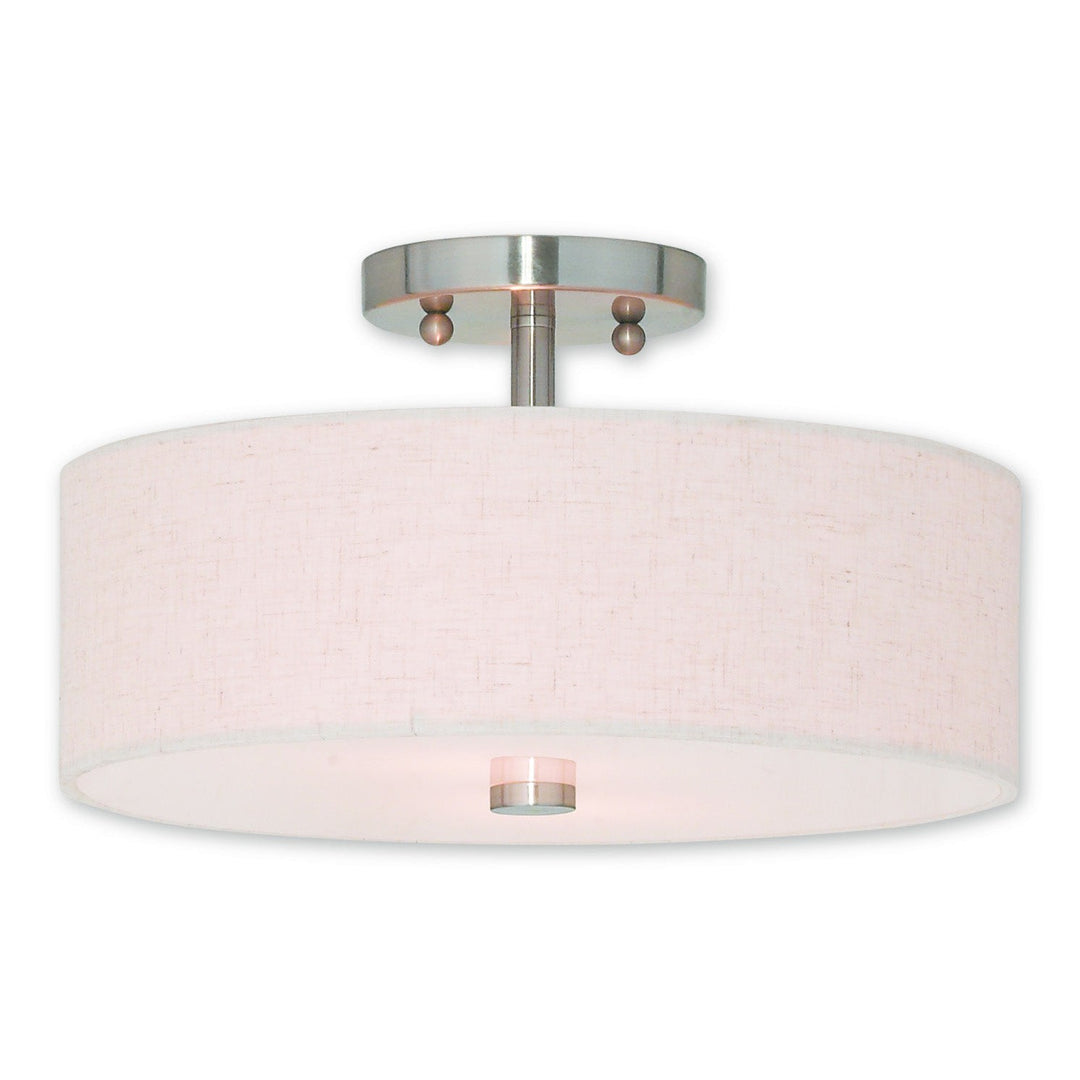 Livex Meridian 52134-91 Ceiling Light - Brushed Nickel