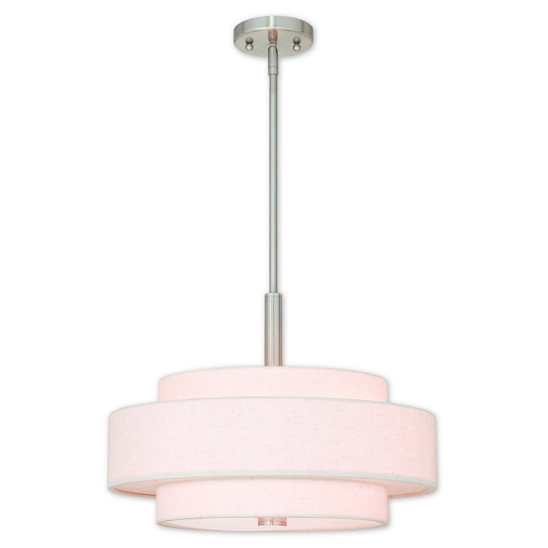 Livex Meridian 52137-91 Pendant Light - Brushed Nickel