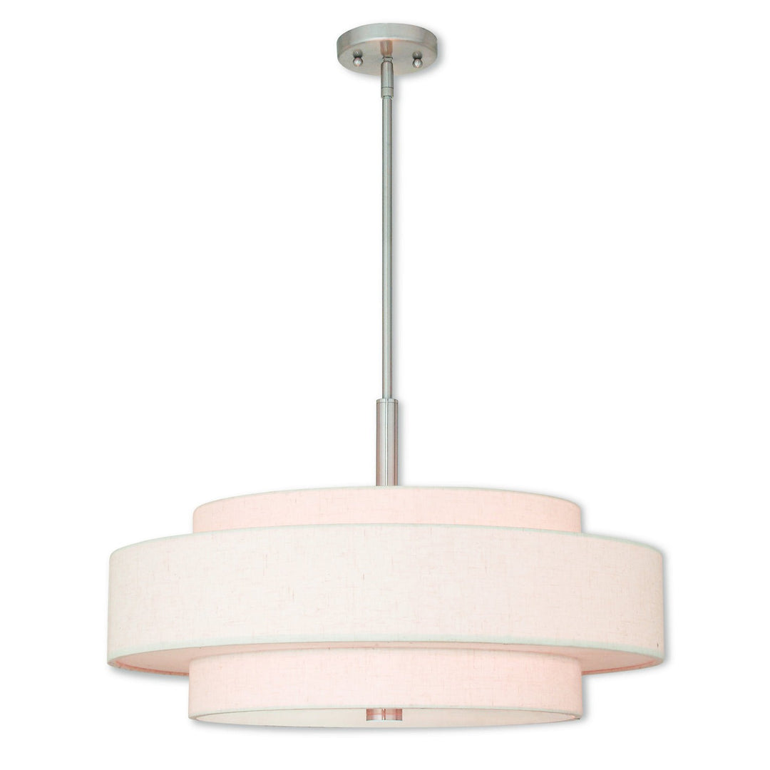 Livex Meridian 52138-91 Pendant Light - Brushed Nickel