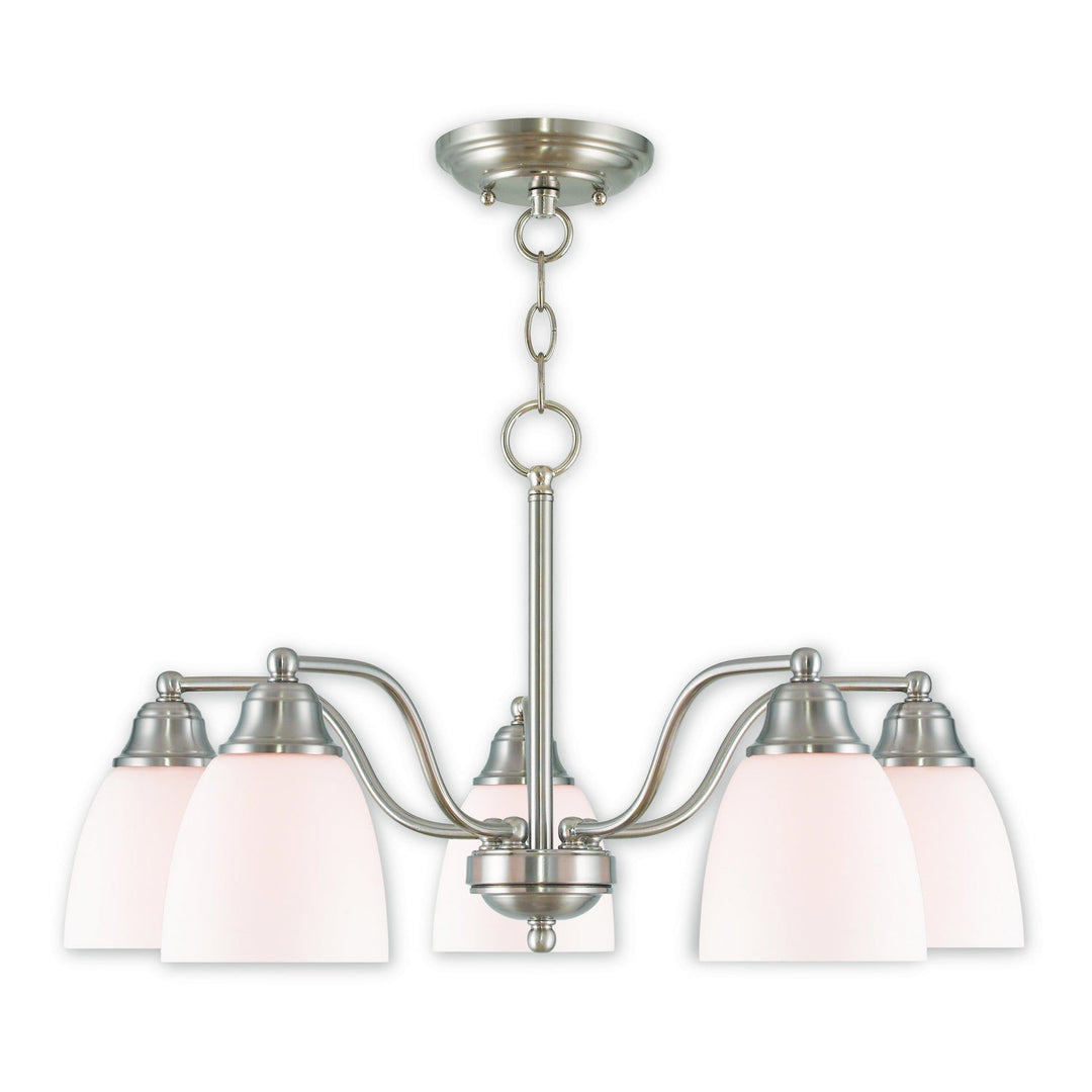 Livex Somerville 53855-91 Chandelier Light - Brushed Nickel