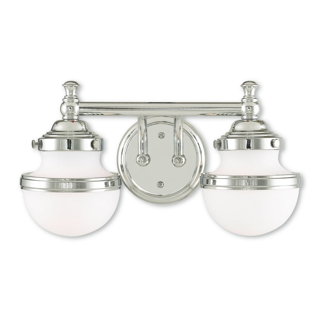 Livex Oldwick 5712-05 Bath Vanity Light 15 in. wide - Polished Chrome